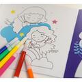 Copertă produs Joc educativ - Puzzle cu glitter + carte de colorat + markere + stickere Mimorello - Prințese fabuloase - gallery small 