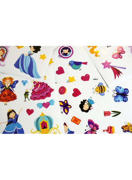 Copertă produs Joc educativ - Puzzle cu glitter + carte de colorat + markere + stickere Mimorello - Prințese fabuloase - gallery big 4