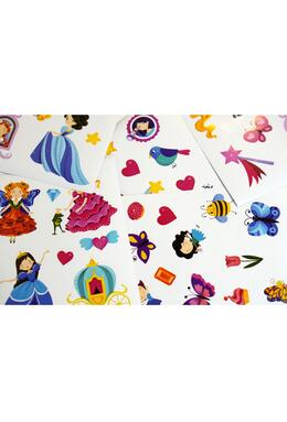 Copertă produs Joc educativ - Puzzle cu glitter + carte de colorat + markere + stickere Mimorello - Prințese fabuloase