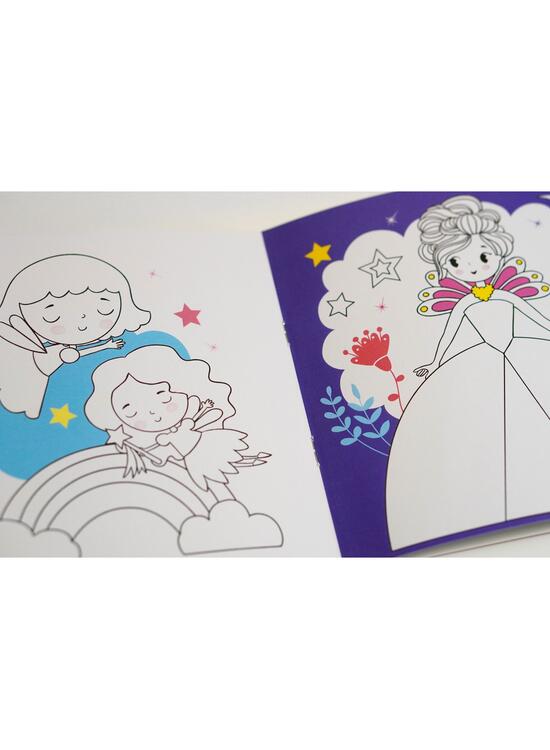 Copertă produs Joc educativ - Puzzle cu glitter + carte de colorat + markere + stickere Mimorello - Prințese fabuloase - gallery big 5