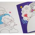 Copertă produs Joc educativ - Puzzle cu glitter + carte de colorat + markere + stickere Mimorello - Prințese fabuloase - gallery small 