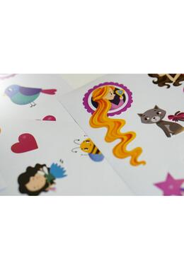 Copertă produs Joc educativ - Puzzle cu glitter + carte de colorat + markere + stickere Mimorello - Prințese fabuloase
