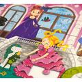 Copertă produs Joc educativ - Puzzle cu glitter + carte de colorat + markere + stickere Mimorello - Prințese fabuloase - gallery small 