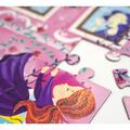 Copertă produs Joc educativ - Puzzle cu glitter + carte de colorat + markere + stickere Mimorello - Prințese fabuloase - gallery small 