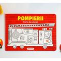 Copertă produs Joc educativ - Puzzle cu glitter + carte de colorat + markere + stickere Mimorello - Pompierii - gallery small 