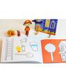 Copertă produs Joc educativ - Puzzle cu glitter + carte de colorat + markere + stickere Mimorello - Pompierii - thumb 3