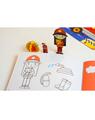 Copertă produs Joc educativ - Puzzle cu glitter + carte de colorat + markere + stickere Mimorello - Pompierii - thumb 4