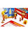 Copertă produs Joc educativ - Puzzle cu glitter + carte de colorat + markere + stickere Mimorello - Pompierii - thumb 5