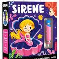 Copertă produs Joc educativ - 3 puzzle-uri + 3 pagini de colorat cu apă + pensula magică - Sirene - gallery small 