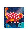 Copertă produs Joc educativ - 3 puzzle-uri + 3 pagini de colorat cu apă + pensula magică - Dinozauri - thumb 5
