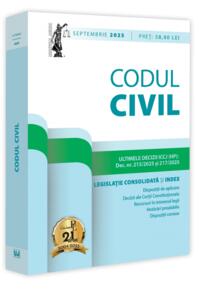 Copertă produs Codul civil: septembrie 2025