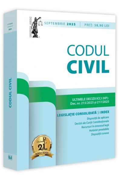 Codul civil: septembrie 2025