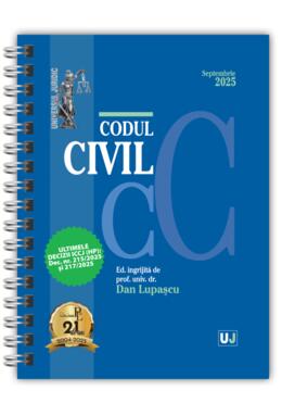Copertă produs Codul civil Septembrie 2025 (ediție spiralată)