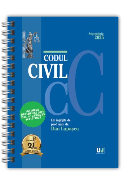 Codul civil Septembrie 2025 (ediție spiralată)