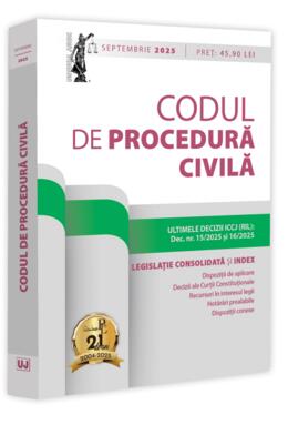 Copertă produs Codul de procedură civilă: Septembrie 2025