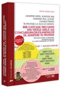 Copertă produs Admitere INPPA. Admitere INM. Admitere SNG. Licență. 888 capcane frecvente din testele-grilă ale concursurilor/examenelor de admitere &icirc;n profesie