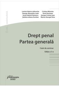 Copertă produs Drept penal. Partea generală. Caiet de seminar