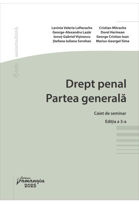 Copertă produs Drept penal. Partea generală. Caiet de seminar