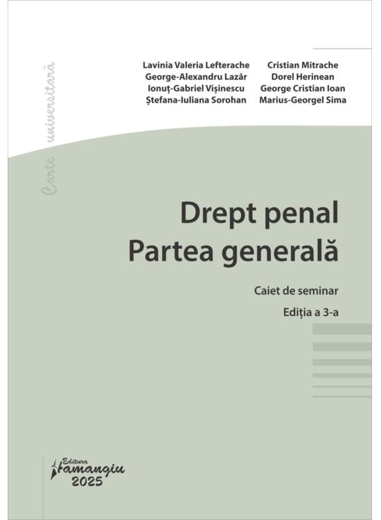 Copertă produs Drept penal. Partea generală. Caiet de seminar - gallery big 1