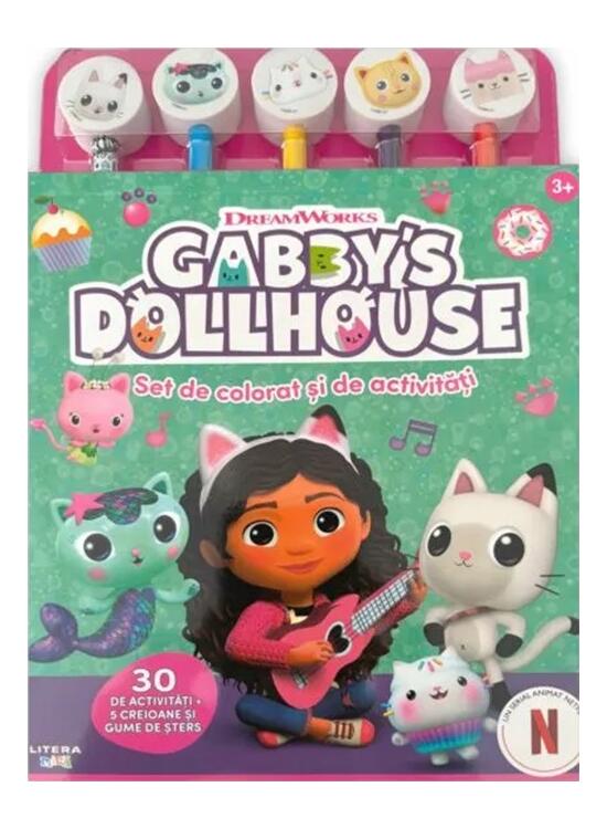 Copertă produs Gabby's Dollhouse. Set de colorat și de activități - gallery big 1