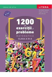 Copertă produs 1200 de exerciții și probleme de matematică. Clasa a III-a