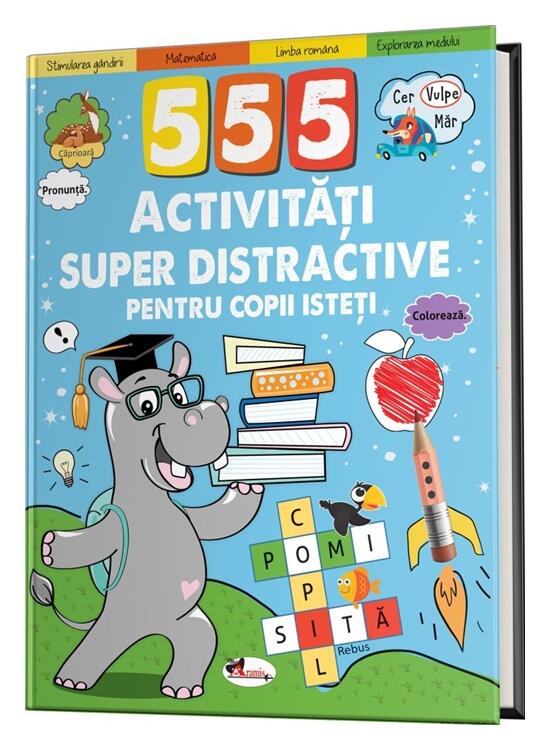 Copertă produs 555 activități super distractive pentru copii isteți - gallery big 1