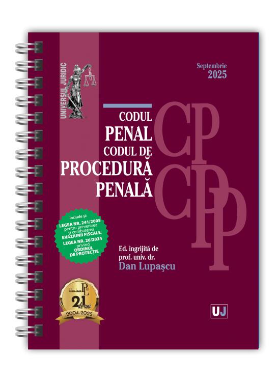 Copertă produs Codul penal și Codul de procedură penală. Septembrie 2025 - Ediție spiralată - gallery big 1