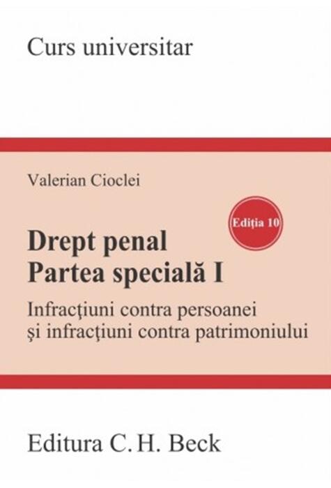 Copertă produs Drept penal. Partea specială I. Ediția 10