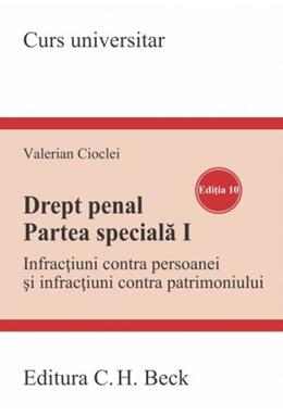 Copertă produs Drept penal. Partea specială I. Ediția 10