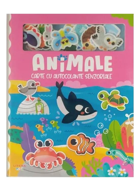 Copertă produs Animale. Carte cu autocolante senzoriale - gallery big 1