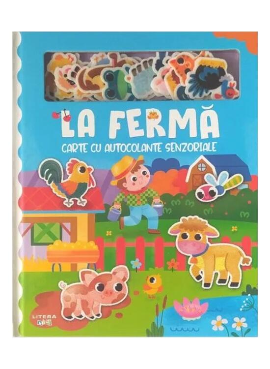 Copertă produs La fermă. Carte cu autocolante senzoriale - gallery big 1