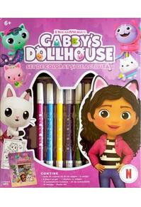 Copertă produs Gabby's Dollhouse. Set de colorat și de activități