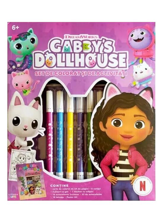 Copertă produs Gabby's Dollhouse. Set de colorat și de activități - gallery big 1
