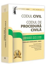 Copertă produs Codul civil și Codul de procedură civilă: septembrie 2025