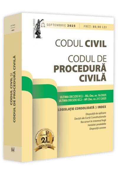 Codul civil și Codul de procedură civilă: septembrie 2025