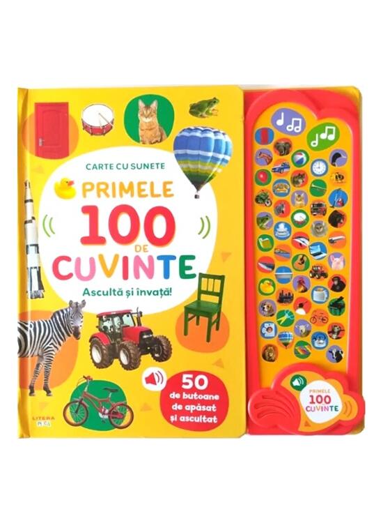 Copertă produs Primele 100 de cuvinte. Ascultă și &icirc;nvață! Carte cu sunete - gallery big 1