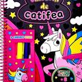 Copertă produs Unicorni de catifea. Carte de colorat + 3 carioci neon - gallery small 