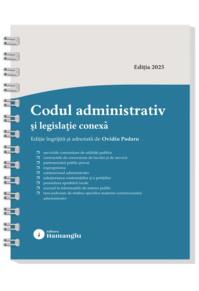 Copertă produs Codul administrativ și legislație conexă – spiralat