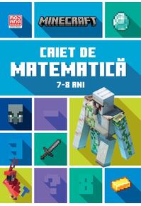Copertă produs Minecraft - Caiet de matematică 7-8 ani