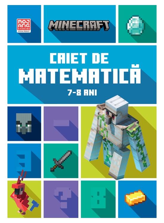Copertă produs Minecraft - Caiet de matematică 7-8 ani - gallery big 1