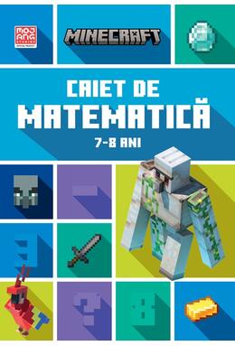 Copertă produs Minecraft - Caiet de matematică 7-8 ani