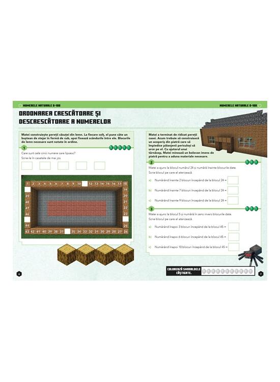 Copertă produs Minecraft - Caiet de matematică 7-8 ani - gallery big 3
