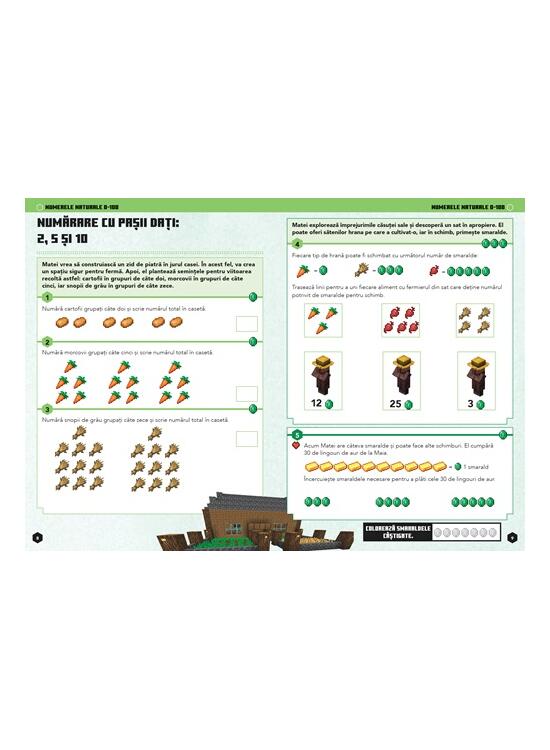 Copertă produs Minecraft - Caiet de matematică 7-8 ani - gallery big 4