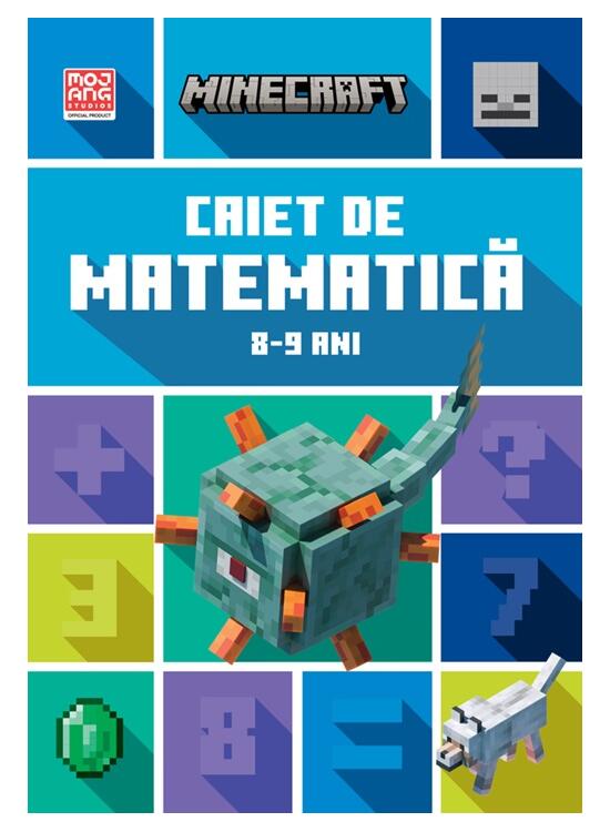 Copertă produs Minecraft - Caiet de matematică 8-9 ani - gallery big 1