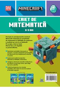 Copertă produs Minecraft - Caiet de matematică 8-9 ani