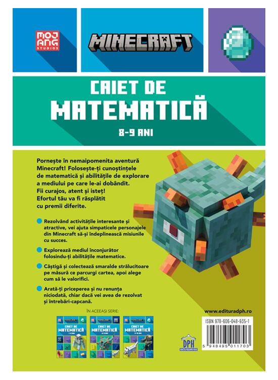 Copertă produs Minecraft - Caiet de matematică 8-9 ani - gallery big 2