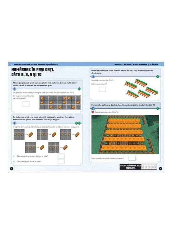 Copertă produs Minecraft - Caiet de matematică 8-9 ani - gallery big 5
