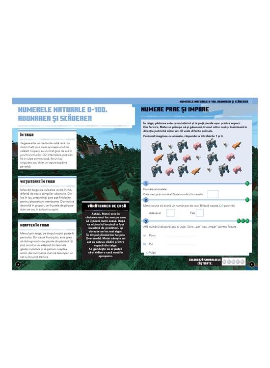 Copertă produs Minecraft - Caiet de matematică 8-9 ani - gallery big 6
