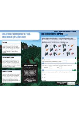 Copertă produs Minecraft - Caiet de matematică 8-9 ani