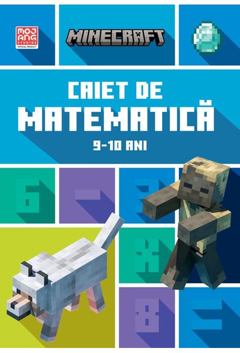 Copertă produs Minecraft - Caiet de matematică 9-10 ani